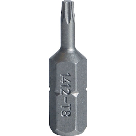 Bit Screwdriver TORX T 8 Hex C 6,3 L.25 Mm